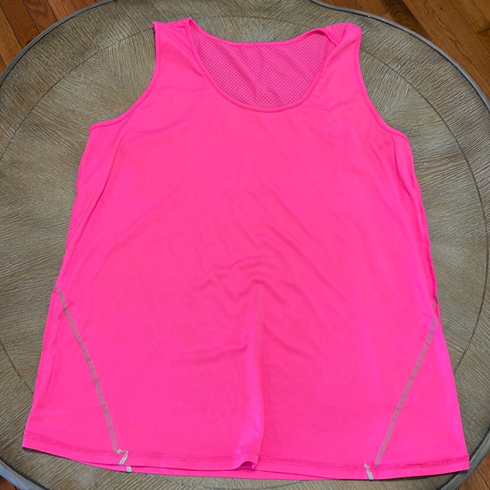 Pink workout tank